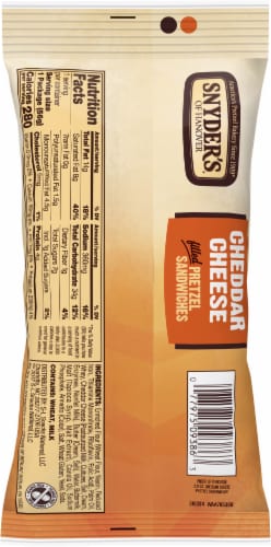 Snyder's® Of Hanover Cheddar Cheese Pretzel Sandwiches Perspective: back