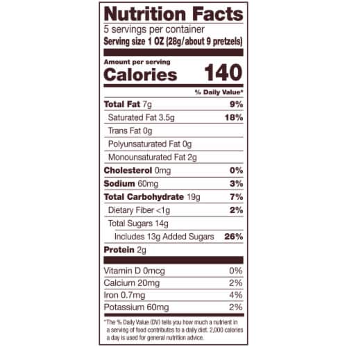 Snyder's of Hanover Pretzels Rounds Milk Chocolate Perspective: back