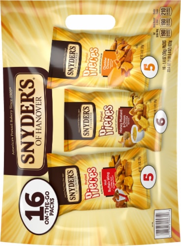 Snyder's of Hanover Seasoned Pieces On-The-Go Pretzel Variety Packs Perspective: back