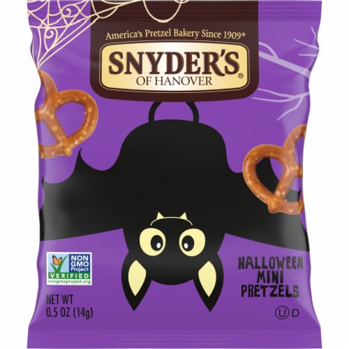 Snyder's of Hanover Mini Pretzels Halloween Trick-Or-Treat Snack Sack Perspective: back