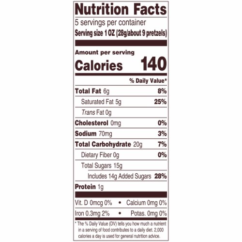 Snyder's of Hanover Pretzels White Peppermint Rounds Perspective: back