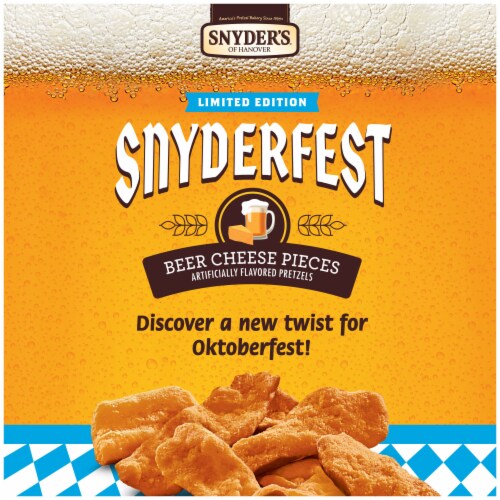 Snyder's of Hanover Pretzel Pieces Limited Edition Snyderfest Beer Cheese Perspective: back