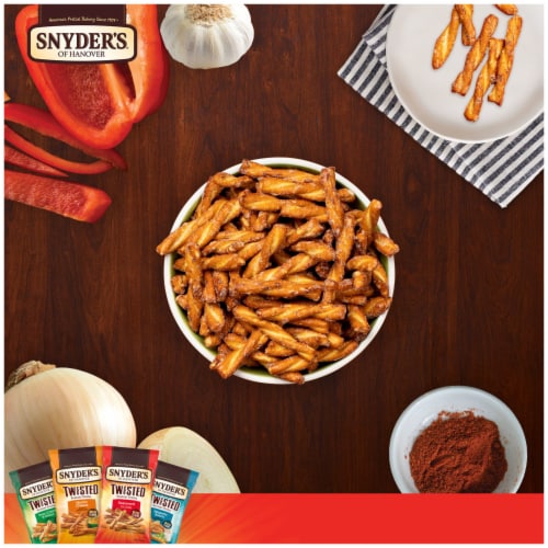Snyder's of Hanover Twisted Seasoned Pretzel Sticks 1 Oz Snack Bags Perspective: back
