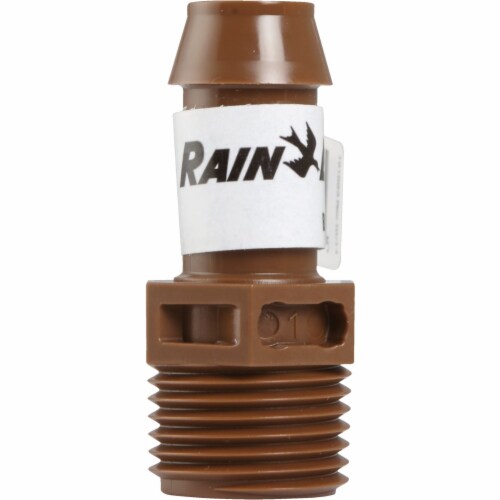 Rain Bird 1/2 In. Male Pipe Thread x 1/2 In. Barb Sprinkler-To-Drip-Adapter Perspective: back