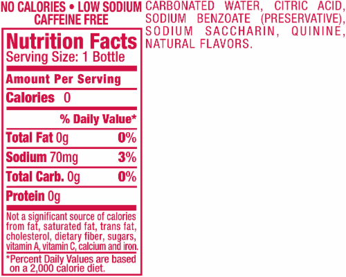 Diet Canada Dry Tonic Water Perspective: back