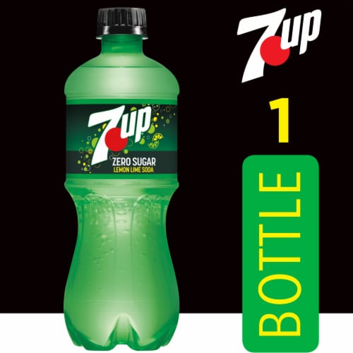 7UP Zero Sugar Lemon-Lime Soda Perspective: back