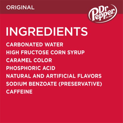 Dr Pepper Soda Mini Cans Perspective: back