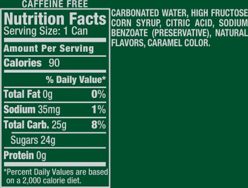 Canada Dry Ginger Ale Soda Perspective: back