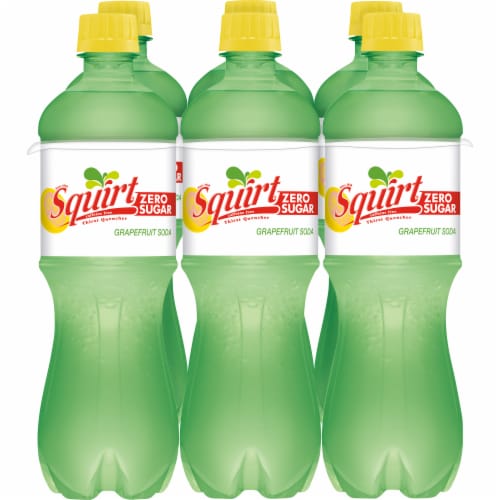 Squirt® Zero Sugar Grapefruit Soda Bottles Perspective: back