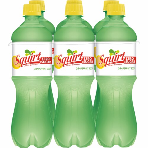 Squirt® Zero Sugar Grapefruit Soda Bottles Perspective: back