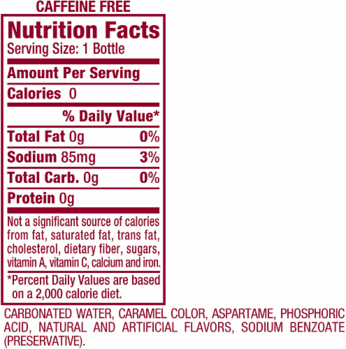 Dr pepper nutrition facts