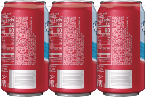 Hawaiian Punch® Fruit Juicy Red® Juice 6 pack of 12 fl oz cans Perspective: back