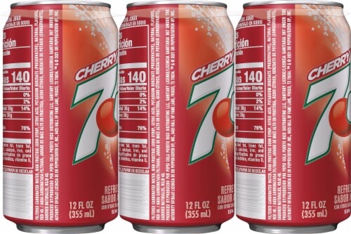 7UP Cherry Soda Perspective: back