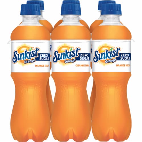 Sunkist® Orange Zero Sugar Soda Bottles Perspective: back