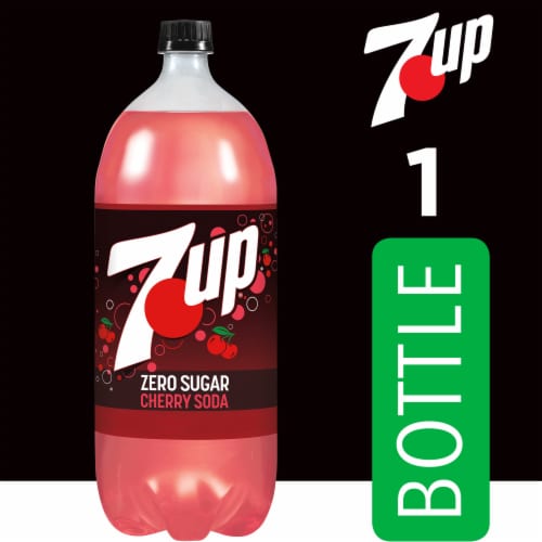 Diet 7UP® Cherry Soda Bottle Perspective: back