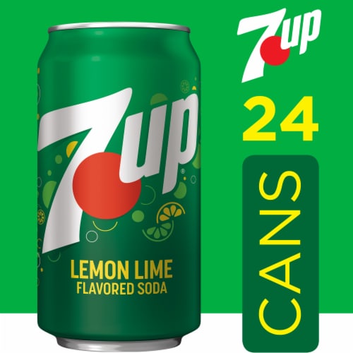 7UP Lemon Lime Caffeine-Free Soda Cans Perspective: back