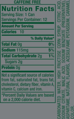 Canada Dry TEN Ginger Ale Soda Cans Perspective: back