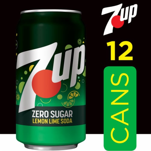 7UP® Lemon Lime Zero Sugar Soda Cans