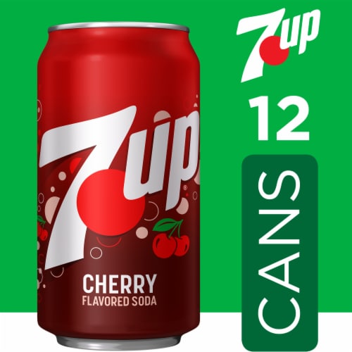 7UP® Cherry Flavored Soda Cans Perspective: back
