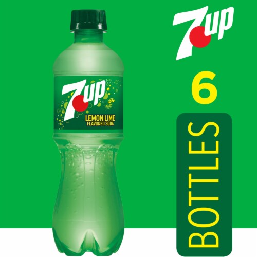 7UP® Lemon Lime Soda Bottles Perspective: back