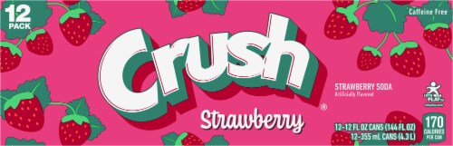 Crush® Strawberry Soda Cans Perspective: back