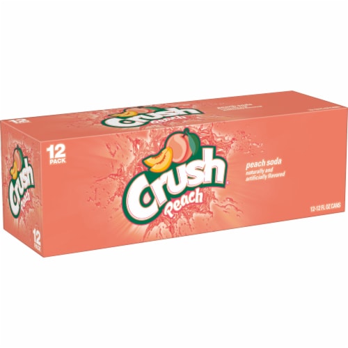 Crush® Peach Soda Cans Perspective: back