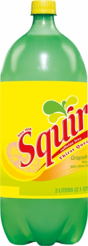 Squirt Grapefruit Soda Bottle Perspective: back