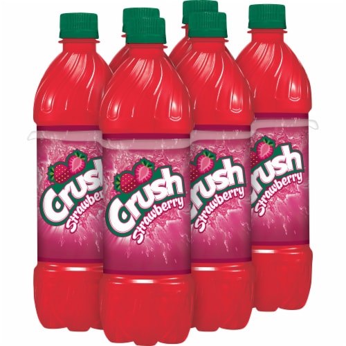 Crush® Strawberry Soda Bottles Perspective: back