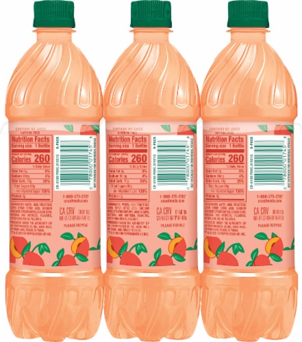 Crush® Peach Soda Bottles Perspective: back