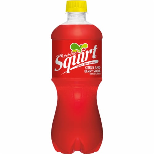 Squirt Ruby Red Citrus Soda Perspective: back