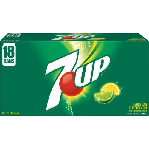 7UP® Lemon Lime Flavored Soda Cans Perspective: back