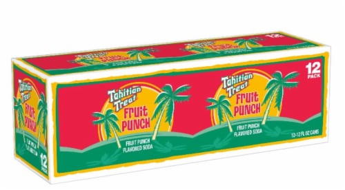 Tahitian Treat® Fruit Punch Soda Cans Perspective: back