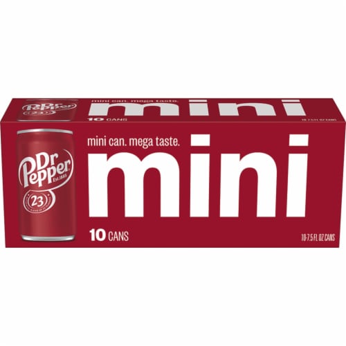 Dr Pepper® Soda Mini Cans Perspective: back