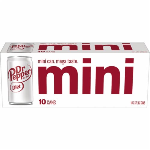 Dr Pepper® Diet Mini Cans Perspective: back
