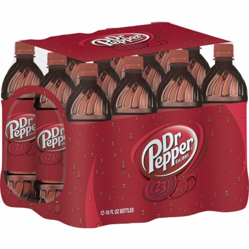 Dr Pepper® Soda Bottles Perspective: back