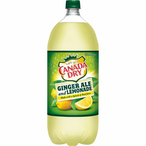 Canada Dry® Ginger Ale and Lemonade Soda Bottle Perspective: back