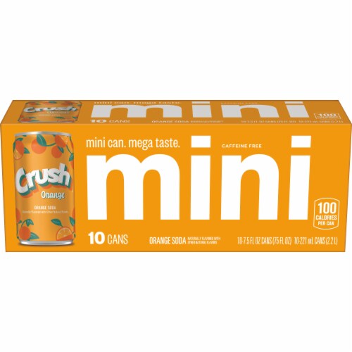 Crush® Orange Mini Cans Perspective: back