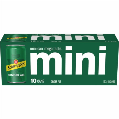Schweppes® Ginger Ale Soda Mini Cans Perspective: back