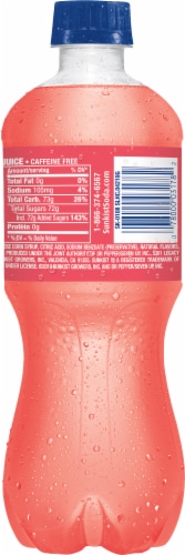 Sunkist® Strawberry Lemonade Soda Bottle Perspective: back
