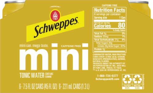 Schweppes® Mini Tonic Water Perspective: back