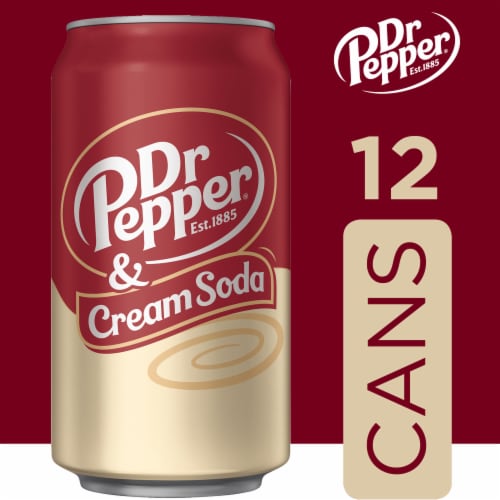 Dr Pepper & Cream Soda Cans Perspective: back