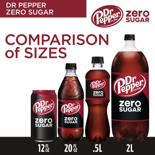 Dr Pepper Zero Sugar Soda Cans