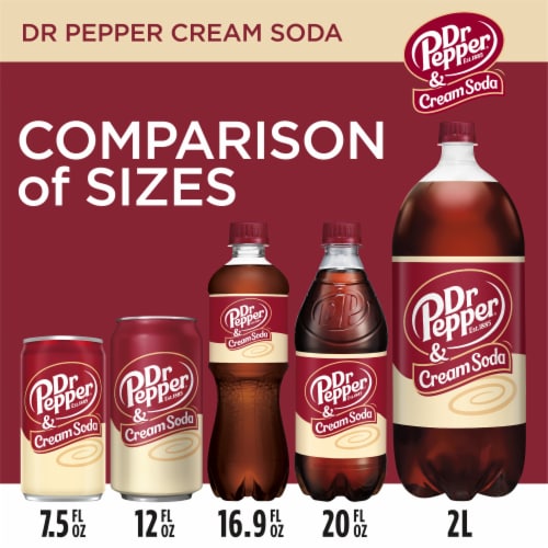 Dr Pepper® & Cream Soda Bottle, 2 liter - Fry's Food Stores