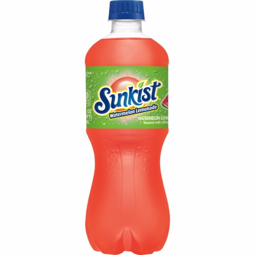 Sunkist® Watermelon Lemonade Soda Bottle Perspective: back
