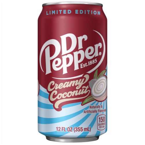 Dr Pepper Creamy Coconut Soda Cans Perspective: back