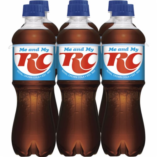 RC® Cola Soda Bottles 6 Pack / 16.9 fl oz Perspective: back