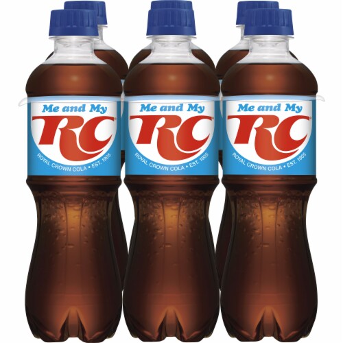 RC® Cola Soda Bottles 6 Pack / 16.9 fl oz Perspective: back