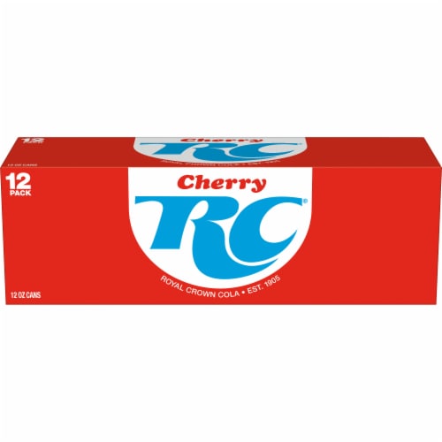 RC® Cola Cherry Soda Cans Perspective: back