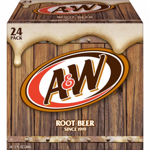 A&W® Root Beer Soda Cans Perspective: back