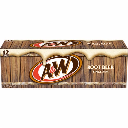 A&W® Root Beer Soda Cans Perspective: back